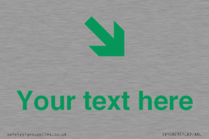 Custom Safe Condition inverse: Green Down right arrow